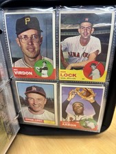 Vintage Baseball Card Binder – 1950s & 1960s Topps – 100 Cards!