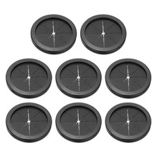 3.5" Drill Hole Rubber Grommets, 8Pcs Desk Grommet Cable Grommet, Black