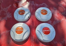 Set Of 4 1964-1966 Gmc 12 Ton Painted Steel Nub Style Hubcaps Hub Caps 1965