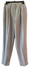 Fundamental Things Vintage Women  s Sz 10 Gray High-Waisted Pleated Pant NWT