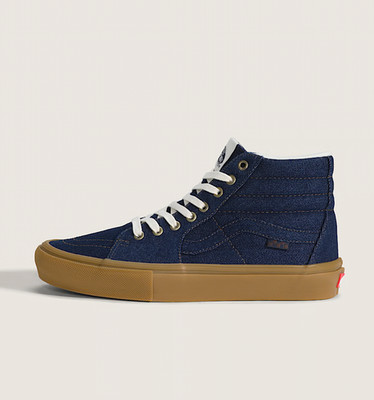 VANS Sk8-HI Denim Mens High Top Skate Shoes Sneakers Blue VN0A5FCCBJB