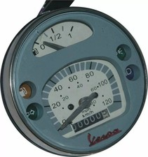 Speedometer / Tacho Vespa Lml Px Lusso 80, 125, 150, 200, 120Km/H/80 Mph Gray