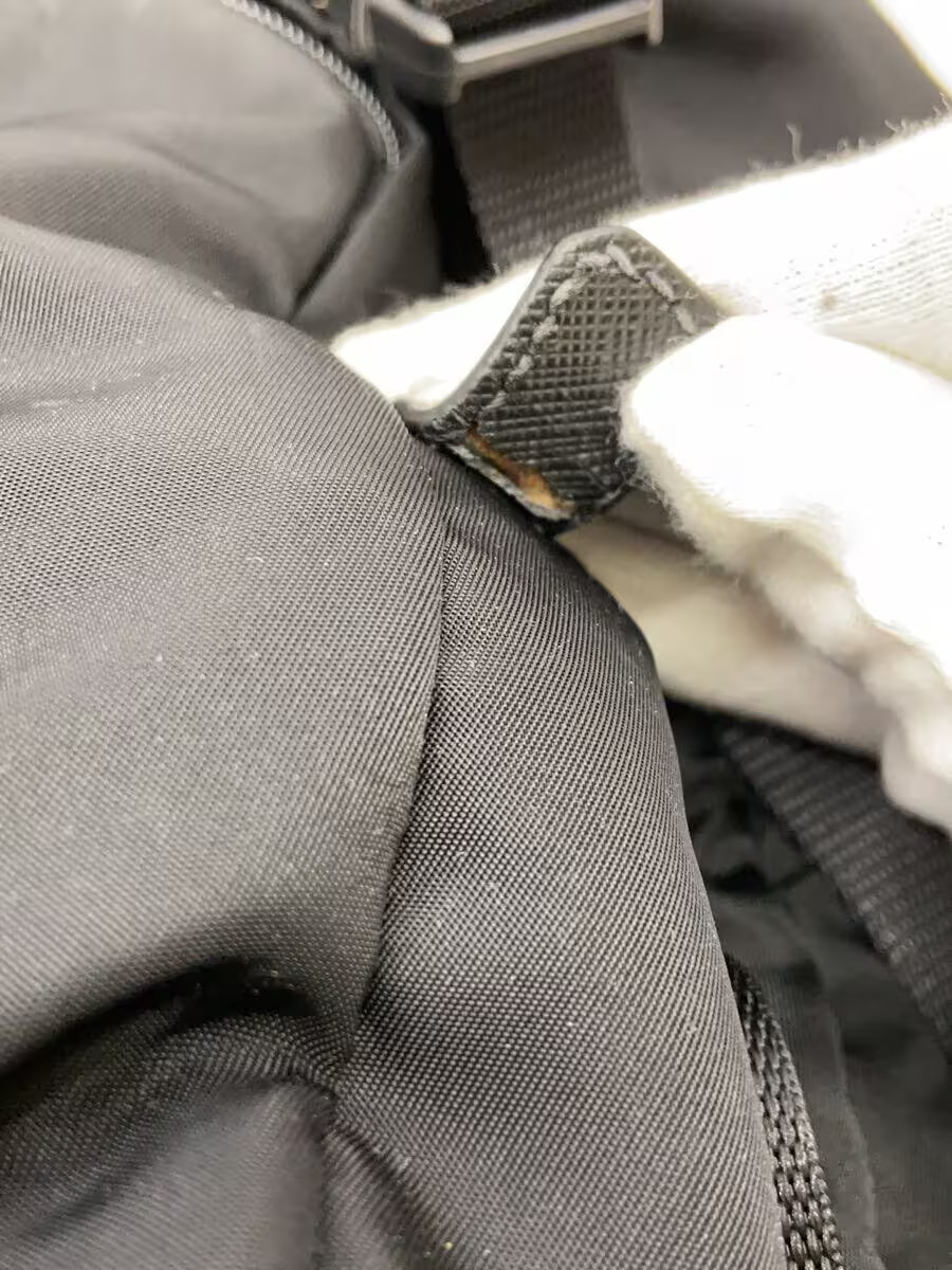 PRADA Backpack Nylon Black Solid Triangle Logo fr… - image 7