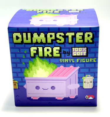 100% Soft Magical 8-Bit Dumpster Fire Purple EE Exclusive LE 476/500 NIB