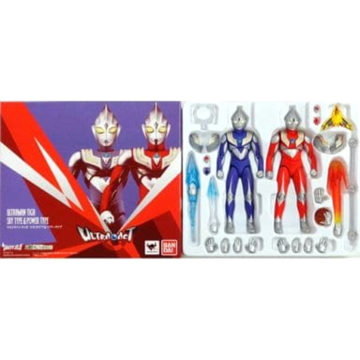 ULTRA-ACT Ultraman Tiga Sky Type & Power Type 2 Body Set