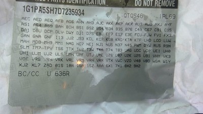 Engine ECM Electronic Control Module VIN P 4th Digit Fits 12-16 CRUZE 1578750