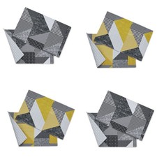 Catherine Lansfield Larsson Geo Table Place Mat Dining Table Linen 100% Cotton