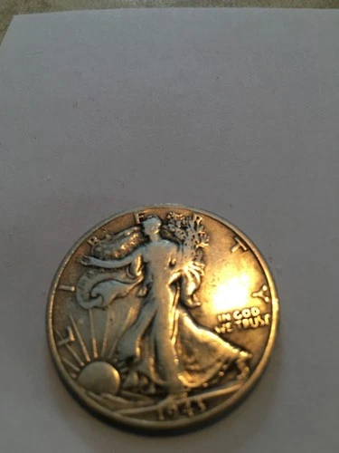 1943 d walking liberty half dollar fine.