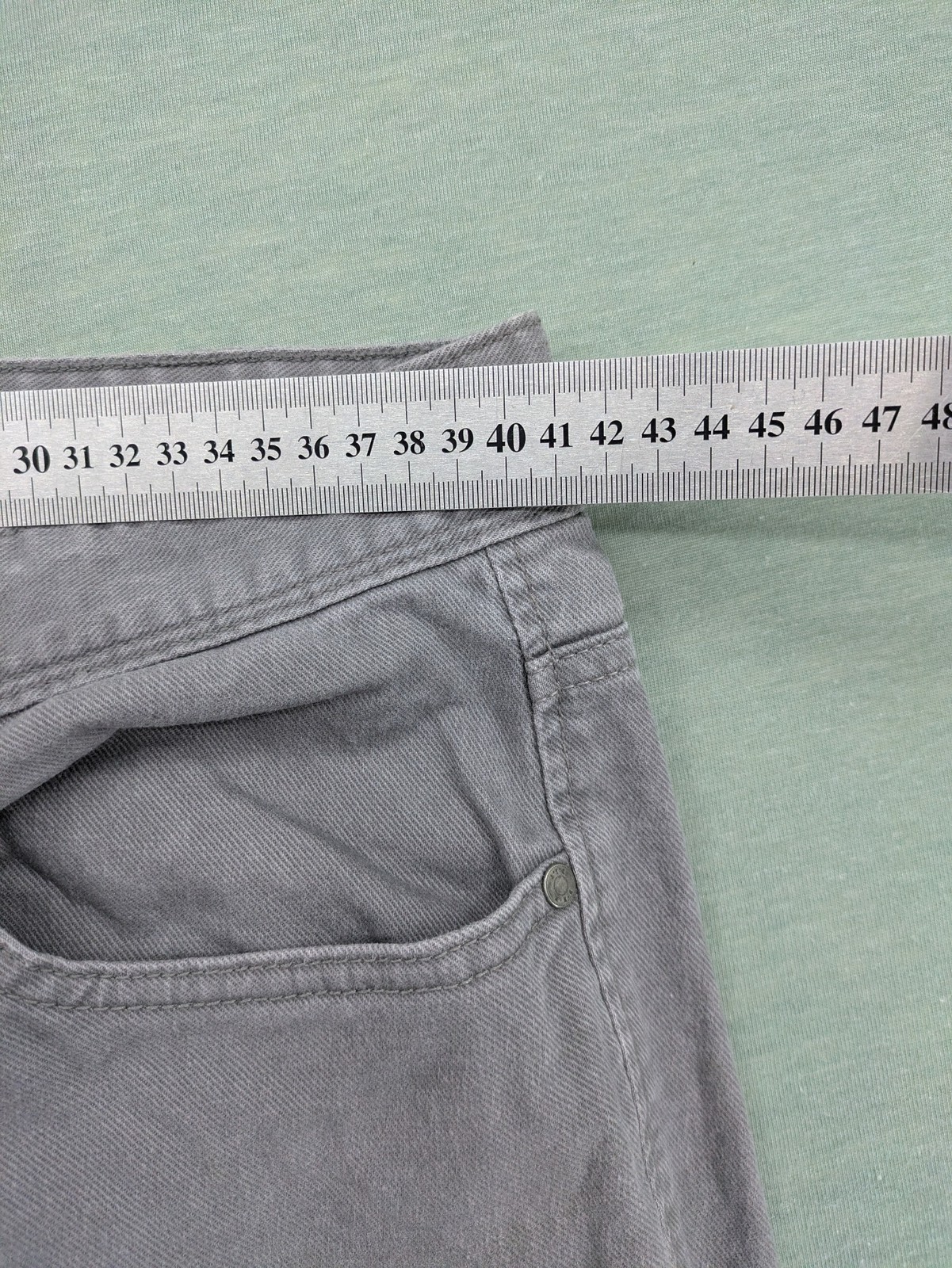 Angelo Litrico Herren Jeans Slim Leg W32 L32 grau Stretch Hose Baumwolle image 6