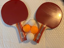 NEW Ping Pong Table Tennis Set 2 Paddles 4 Balls With Travel Case - NIBIRU SPORT