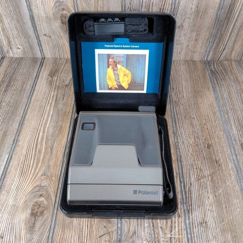 Polaroid Spectra System Auto Focus Instant Camera Flash Hard Case Vtg ...