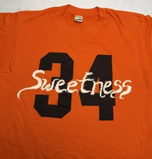 Vintage Chicago Bears Walter Payton T Shirt Single Stitch Screen Stars 80s