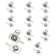 10Pcs Battery Spring Contact 10.5 x 12mm Positive Negative Unipolar, Two Way
