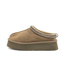 UGG Damen tazz hausschuhe braun wildleder lammfellfutter pantoletten EU 37