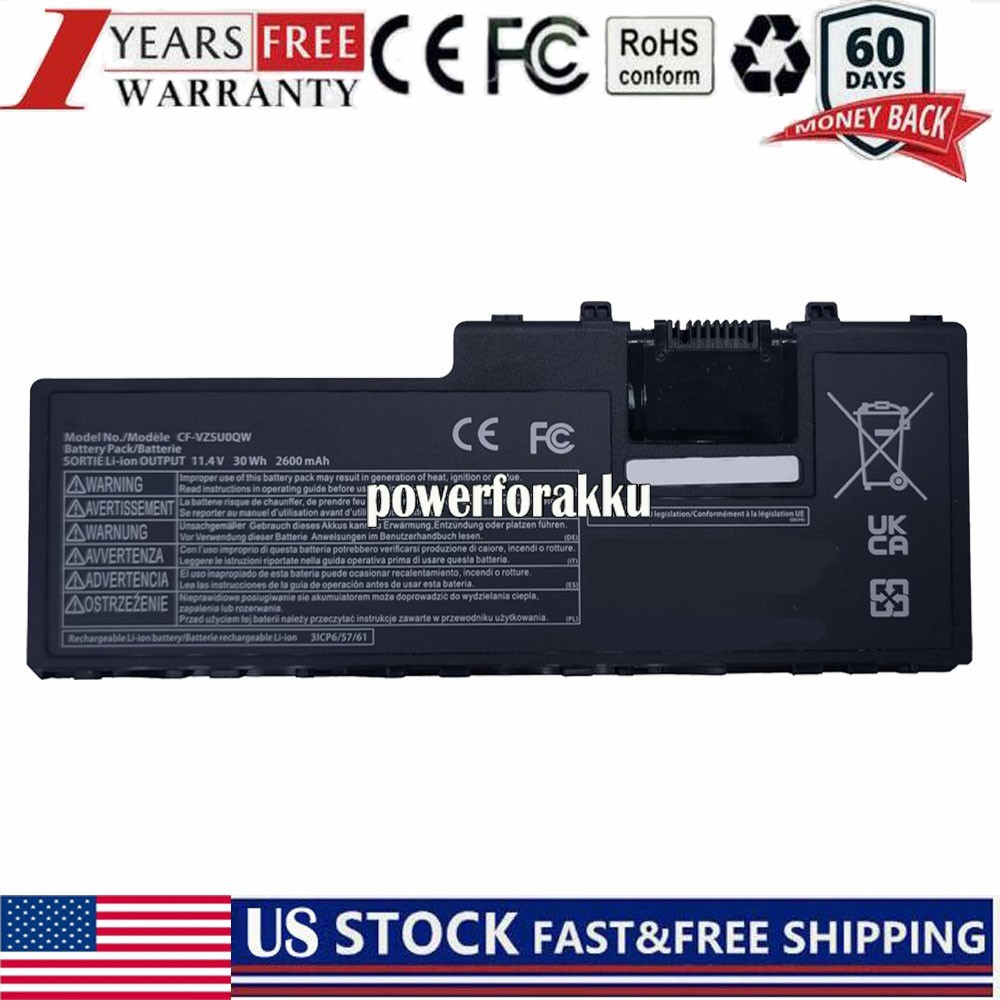 CF-VZSU0QW CF-VZSU0QJS Battery For Panasonic ToughBook CF-20