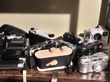 35mm Film Camera Lot Point  Shoot Half Frame Rangefinder 120 Semi Leotax Tested