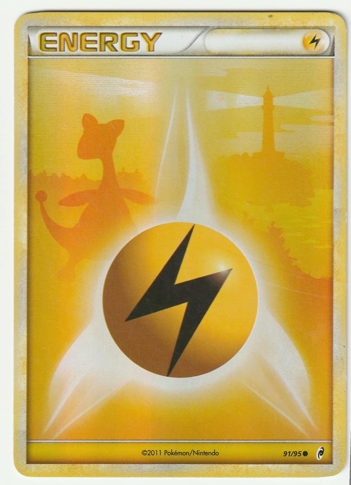 Lightning Energy Holo Ampharos 91/95 Call of Legends 2011 Pokemon Card MP