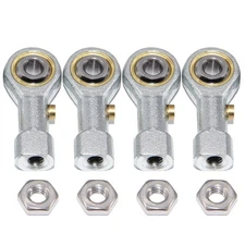 Zeberoxyz 4pcs PHSB3 Rod End Bearings 3/16 Inch Bore Pre-Lubricated 