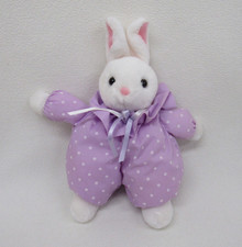 Vtg Russ Hoppity Bunny Polka Dot Plush