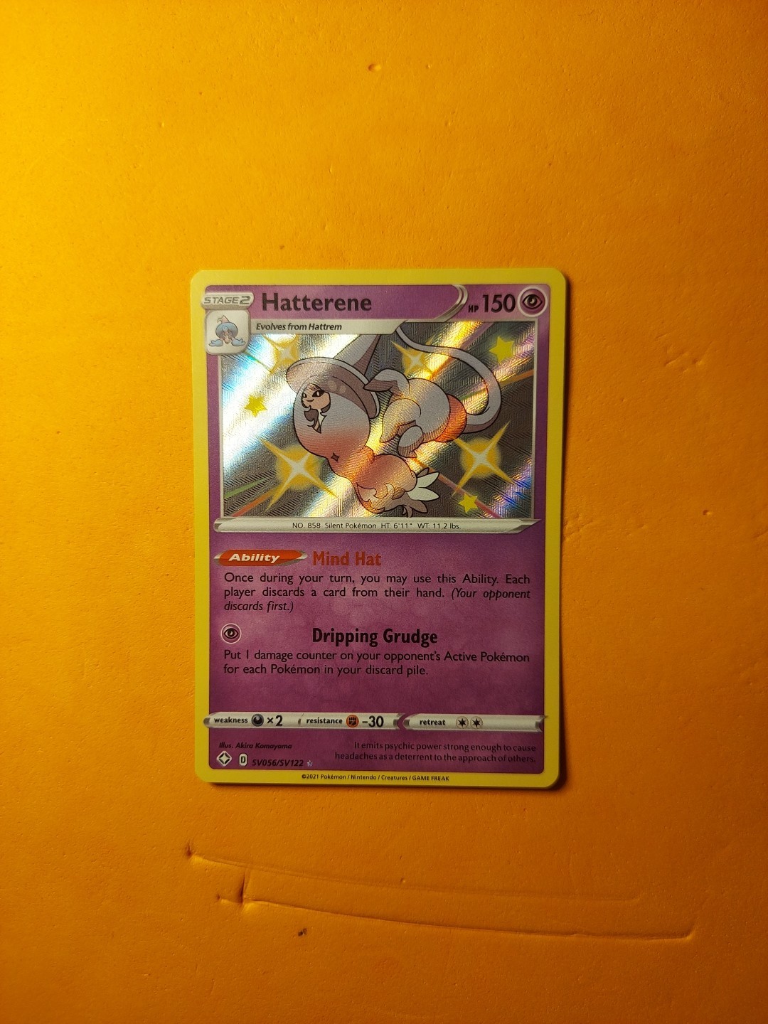 Hatterene SV056/SV122 Shining Fates: Shiny Vault Holo NM