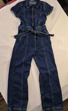 abercrombie kids girls 11/12 One Piece Full Zip Denim Romper