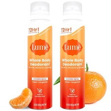 Lume Spray Deodorant - Whole Body Spray - 72 Hr Control - Clean Tangerine 
