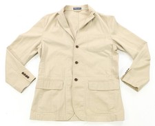 Rare VTG POLO RALPH LAUREN Cotton Blazer Jacket Sport Coat 90s Khaki Beige 42L