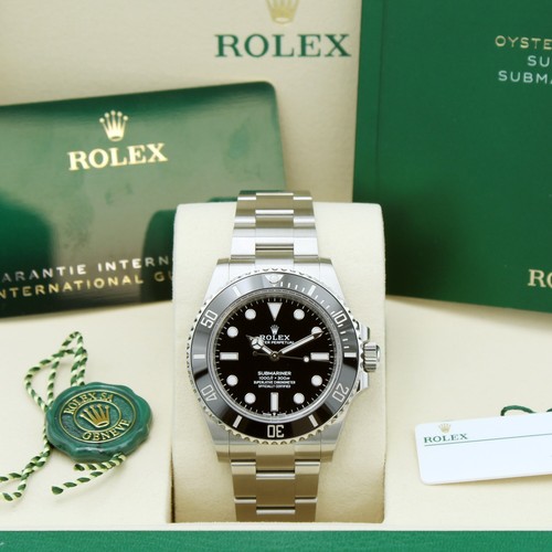 Rolex Submariner Non Date 124060 41mm Black Dial Steel 2026 Box and Papers