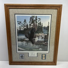 “BOUNDARY WATERS” Eagle 1990 Limited And Collector’s Edition By Leo Stans Signed