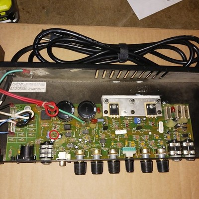 Ampeg BA-115 100 Watt Bass Amplifier Chassis Only NEEDS REPAIR - READ