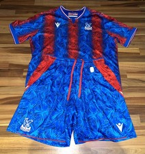 Crystal Palace FC 2024/25 Home Kit - Shirt & Shorts - Macron - Size 13/14 Years