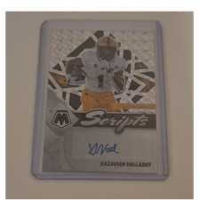 2023 Panini Mosaic Draft Picks Xazavian Valladay Scripts Mosaic #SM-28 (AU)