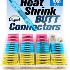 Heat Shrink Butt Connectors Kit - Waterproof Electrical Terminals Splice Crim...