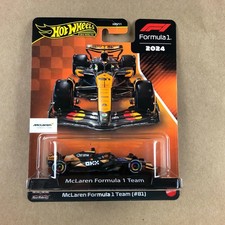 Hot Wheels Premium 2024 Formula 1 McLaren Team #81 Orange 1:64 Diecast Car
