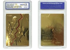 1996-97 JORDAN & PIPPEN FLEER Game Breakers 23K GOLD CARD Signature Series GM 10