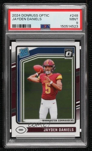 2024 Panini Donruss Optic Rated Rookie Jayden Daniels #248 PSA 9 MINT Rookie RC