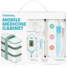 Frida Baby Mobile Medicine Kit for Infants, Sick Baby Essentials for Congestion