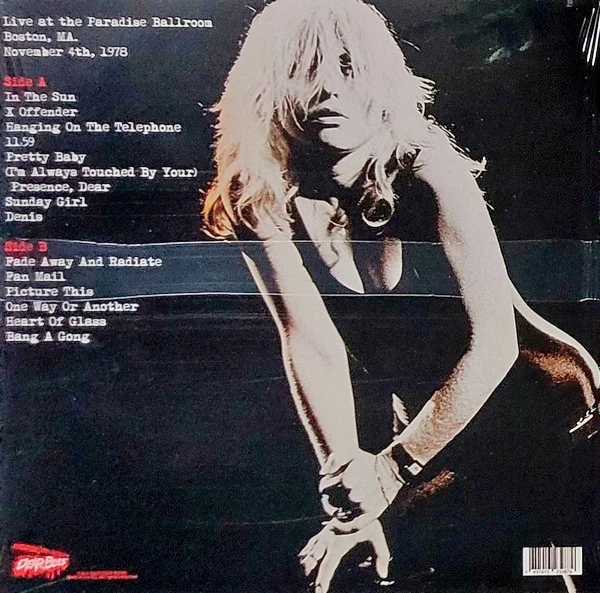 BLONDIE LP Headlines CLEAR VINYL Ltd 300 ONLY Live at the Paradise Boston 1978 - Image 4 of 4