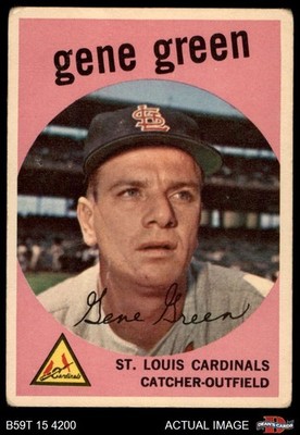 1959 Topps #37 Gene Green Cardinals 1.5 - FAIR
