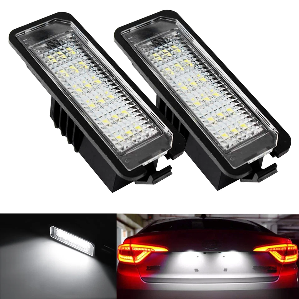 Placa de luz LED número licencia Canbus para VW T5 Caddy Golf Jetta Passat Skoda H Foto 3 de 4