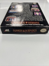 BOX ONLY, Swords and Serpents NES Nintendo Great Condition 1990