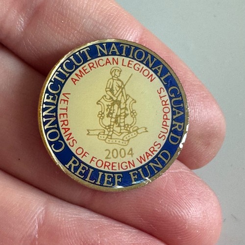 Vintage Connecticut National Guard Relief Fund Pin – 2004 American Legion VFW