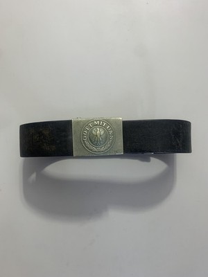 1928 German Weimar Era Leather Linden & Funke Iserlohn Belt + Buckle