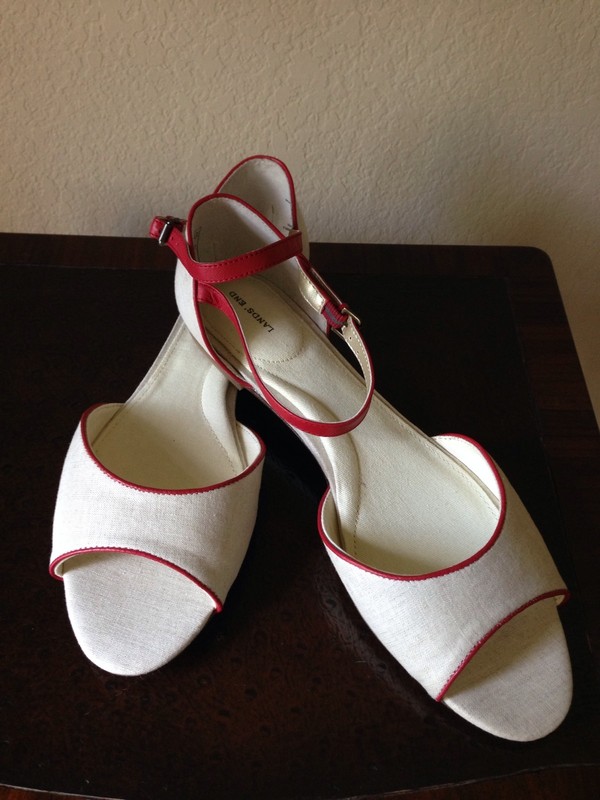 LANDS' END Shoes Size: 9 M (US) (UK 7) (EU 40) NEW Linen / LEATHER