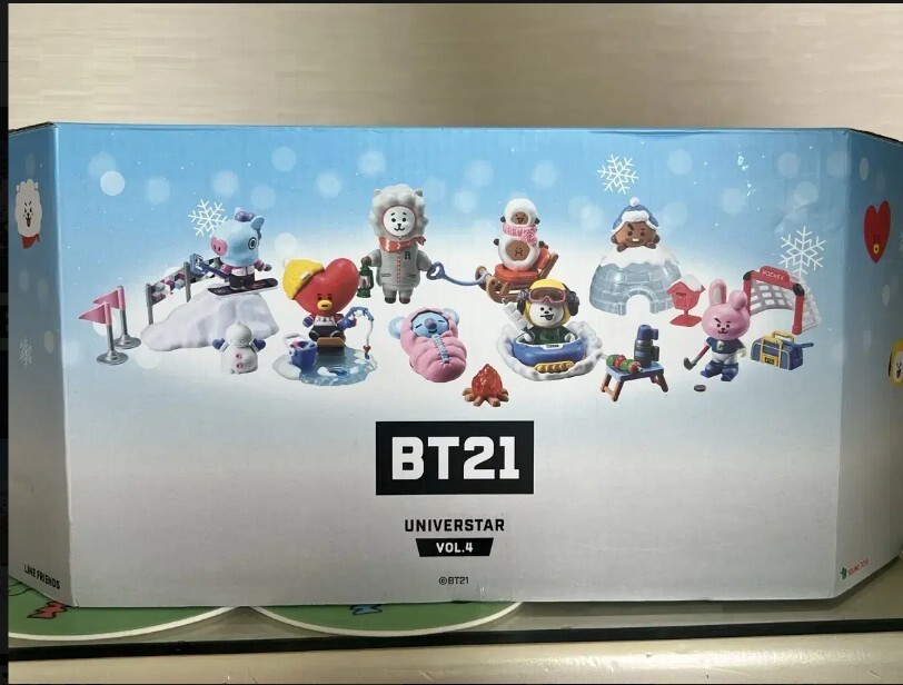 UNIVERSTAR BT21 BTS VOL.4 COLLECTIBLE FIGURE SET OF 7 PACK UNIVERSTAR BT21 BTS VOL.4 COLLECTIBLE FIGURE SET OF 7 PACK