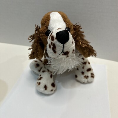 GANZ WEBKINZ SPRINGER SPANIEL DOG HM170 BEAN BAG PLUSH STUFFED ANIMAL 11  x 7 