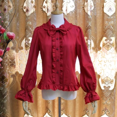 chiffon frill top