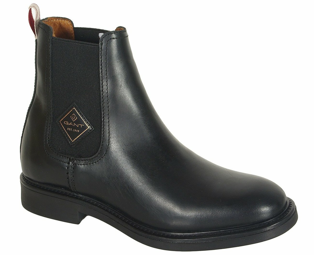 Gant Ashley chelsea boots pull up leather black