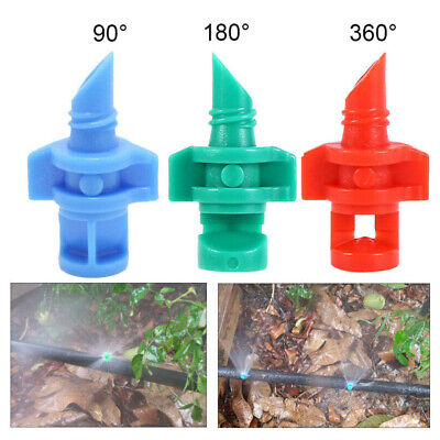 360 Degree Plastic Sprinkler Garden Micro Irrigation Water Sprayer Nozzle 50pcs 