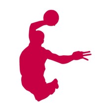 Basketball Dunk - Vinyl Decal Sticker - Multiple Color & Sizes - ebn85